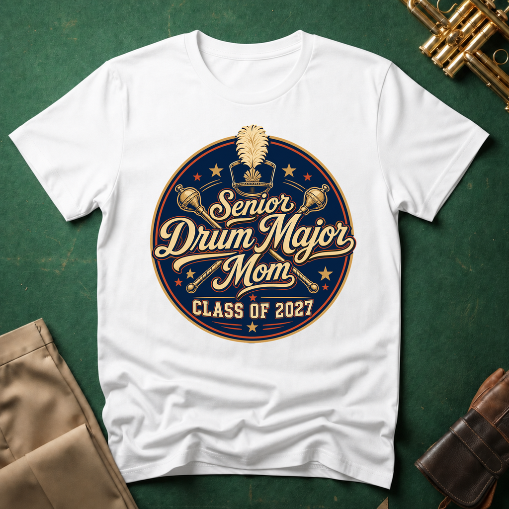 Senior Drum Major Mom Class of 2027 T-shirt