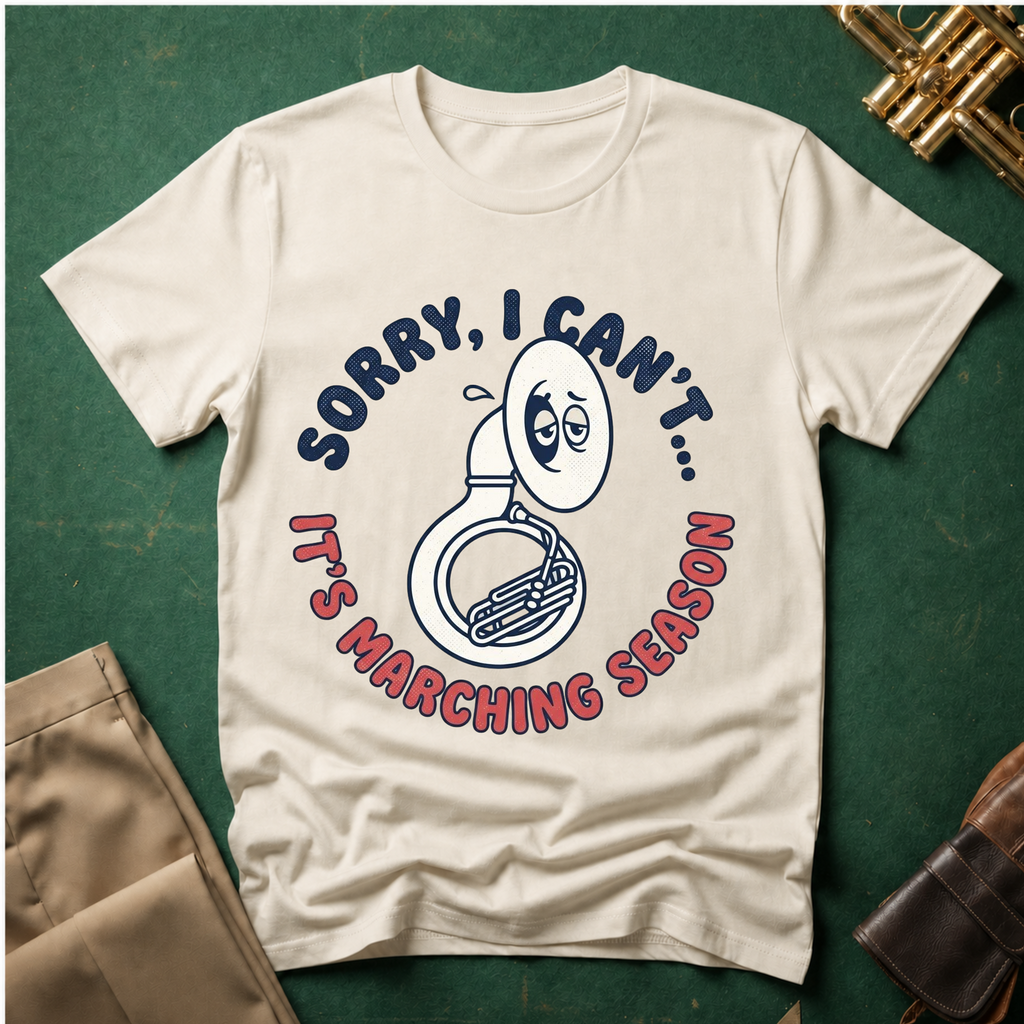 Sorry I Can't It's Marching Season T-shirt