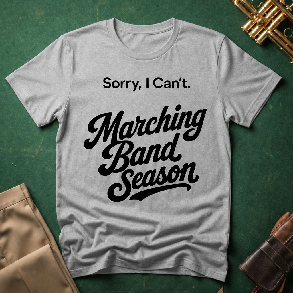 Sorry, I Can't. Marching Band Season T-shirt