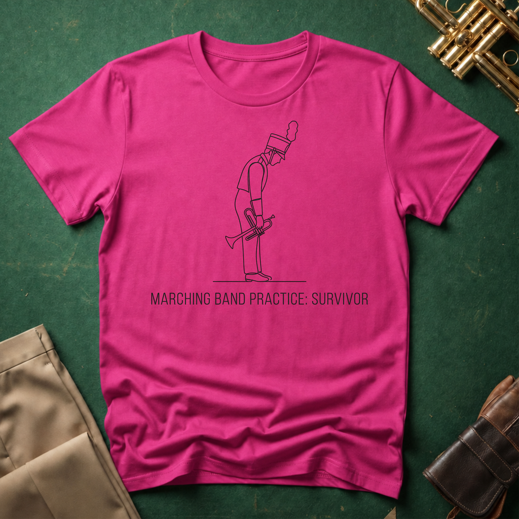 Marching Band Practice Survivor Hunched Over T-shirt