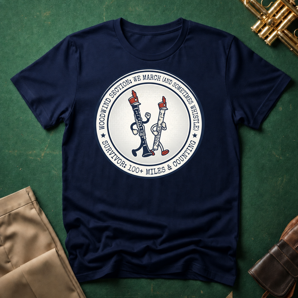 Woodwind Section We March and Sometimes Whistle T-shirt