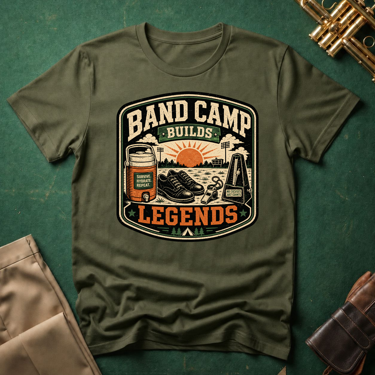 Band Camp Builds Legends T-shirt