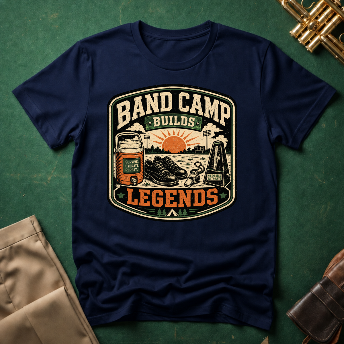 Band Camp Builds Legends T-shirt