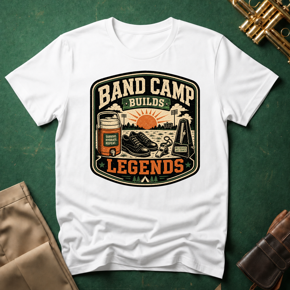 Band Camp Builds Legends T-shirt