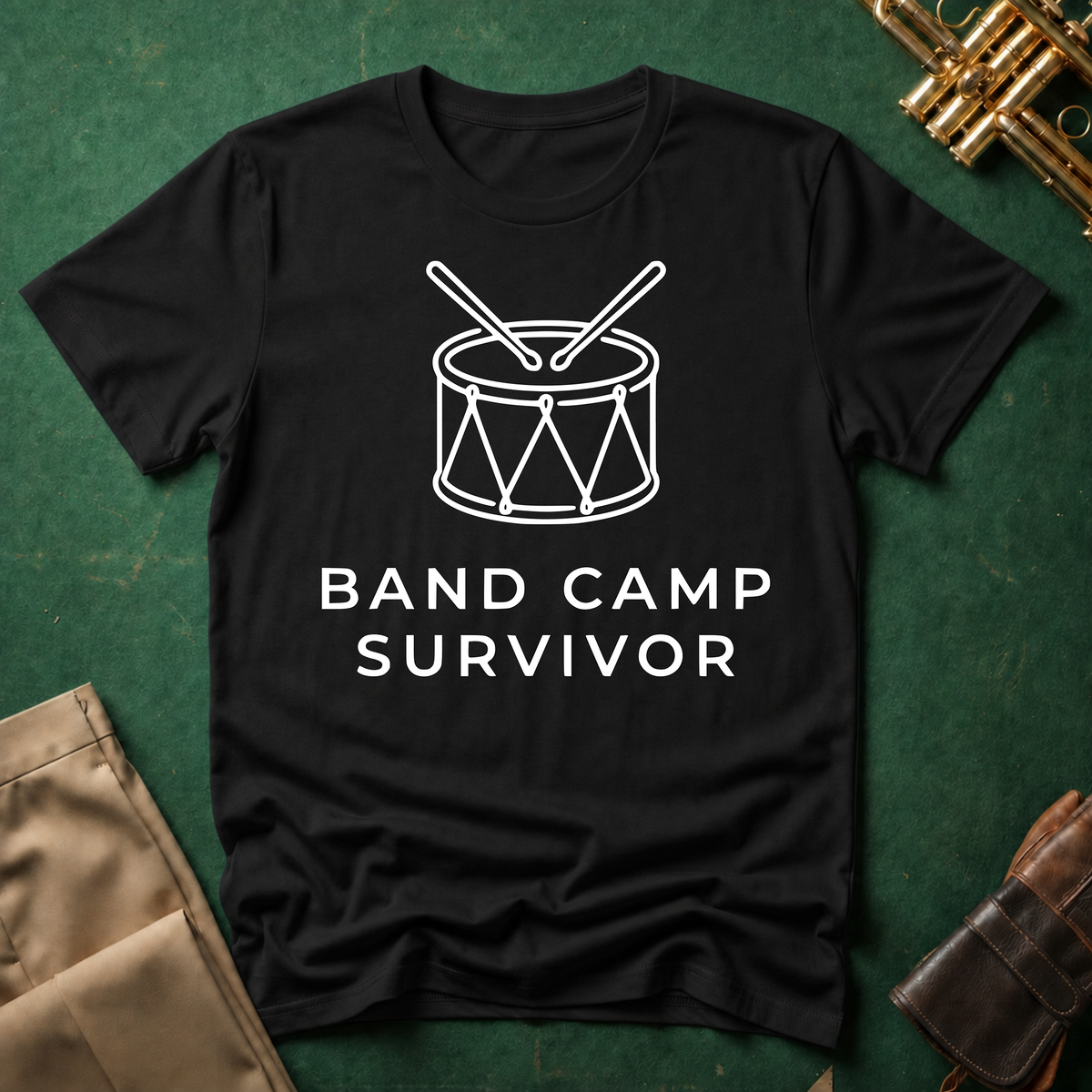 Band Camp Survivor Snare Drum T-shirt