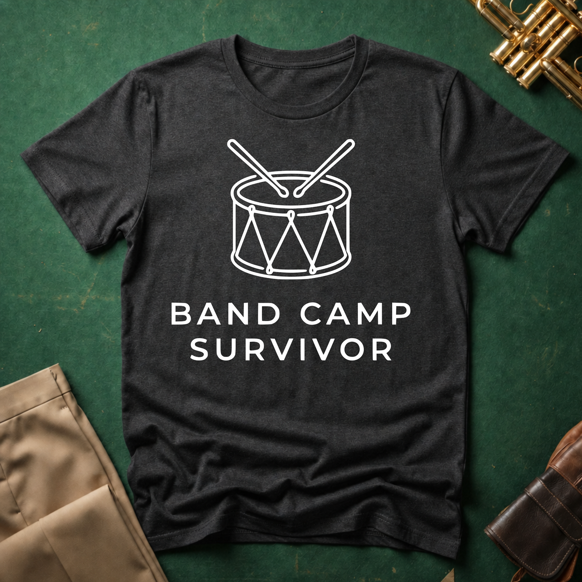Band Camp Survivor Snare Drum T-shirt