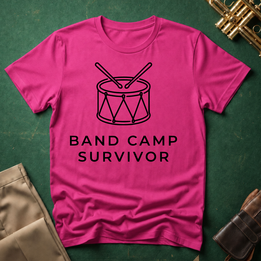Band Camp Survivor Snare Drum T-shirt