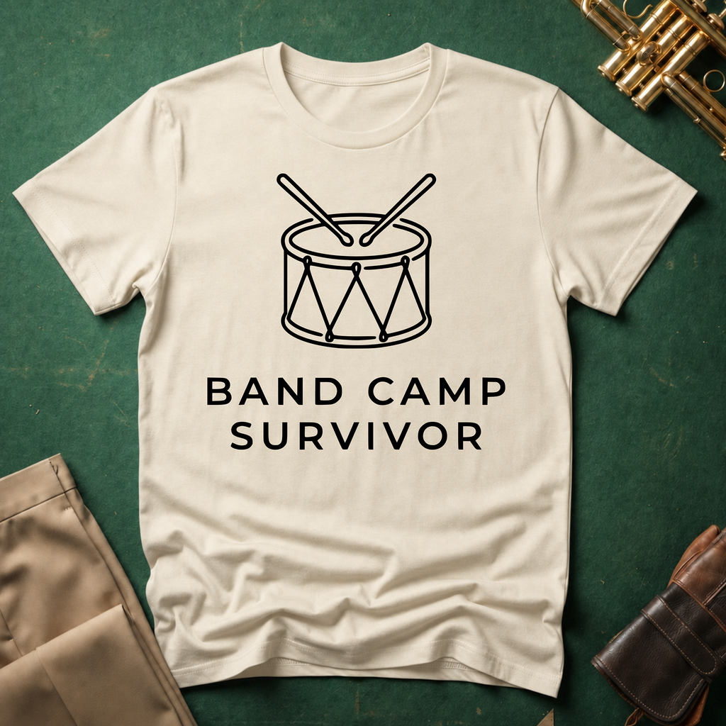 Band Camp Survivor Snare Drum T-shirt