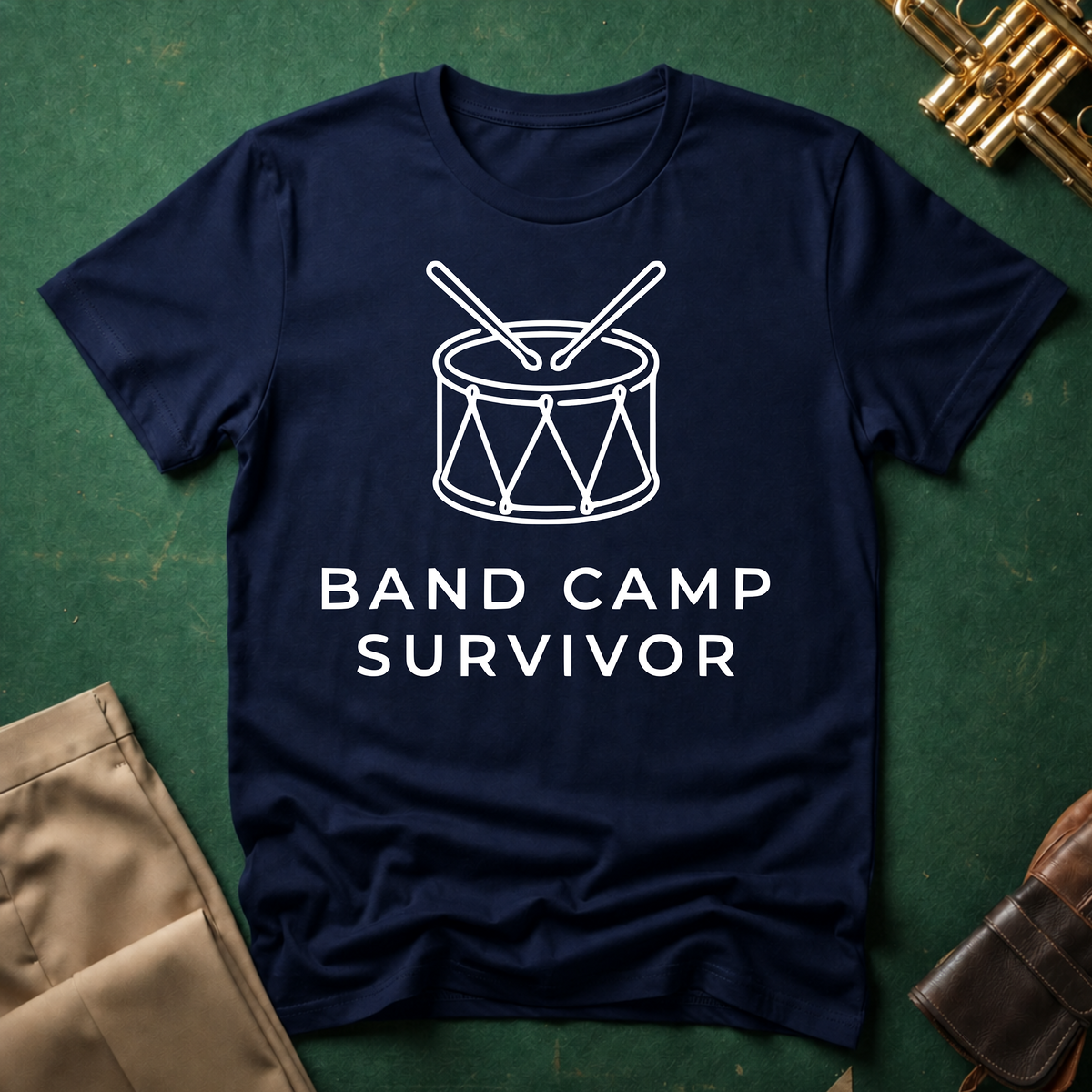Band Camp Survivor Snare Drum T-shirt