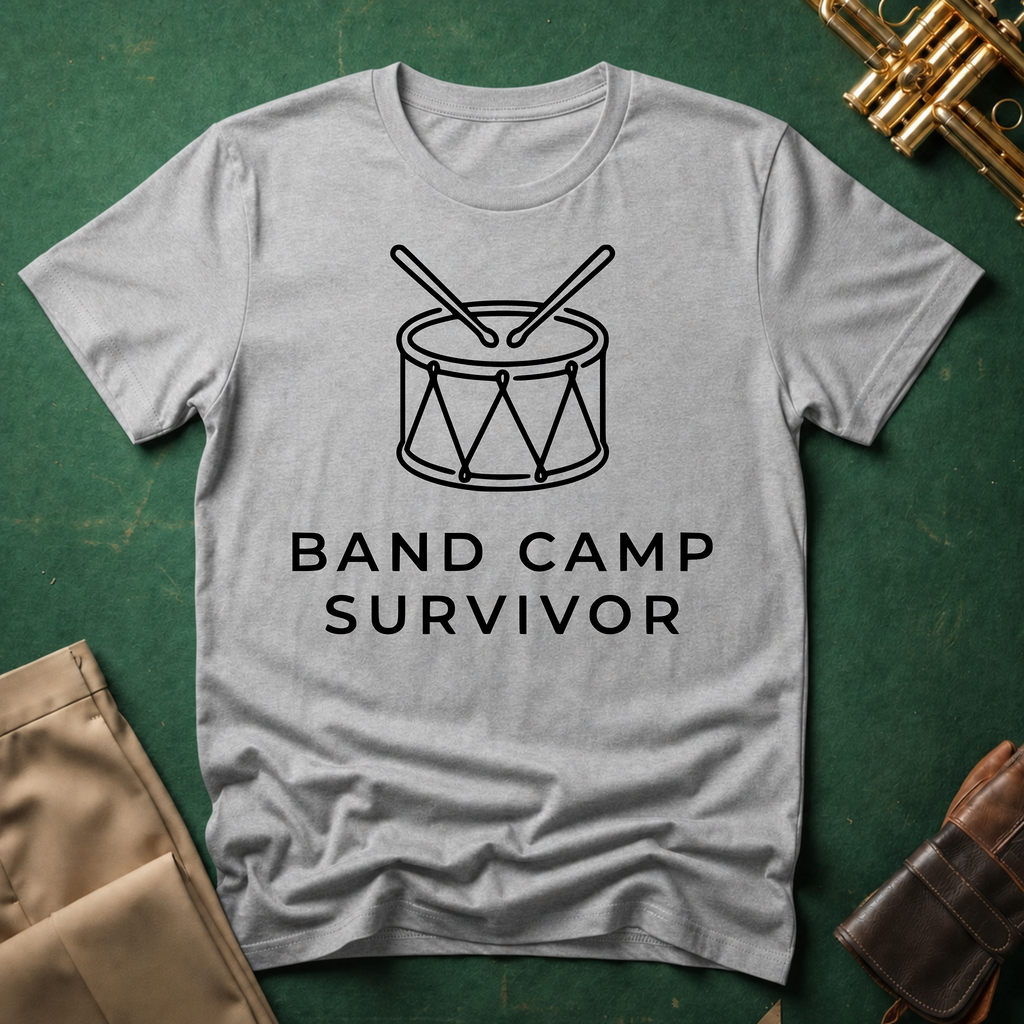 Band Camp Survivor Snare Drum T-shirt