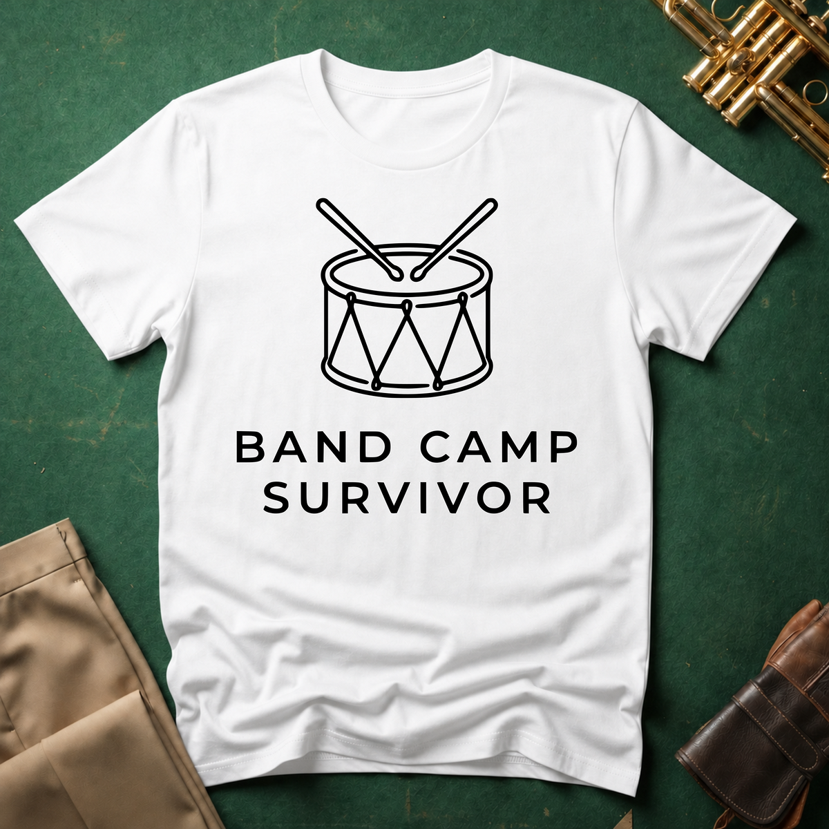 Band Camp Survivor Snare Drum T-shirt