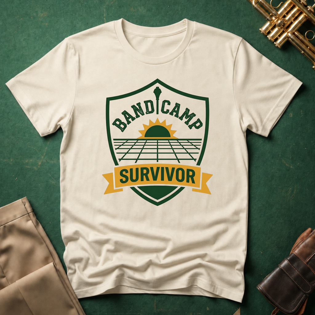 Band Camp Survivor Sunshine Badge T-shirt