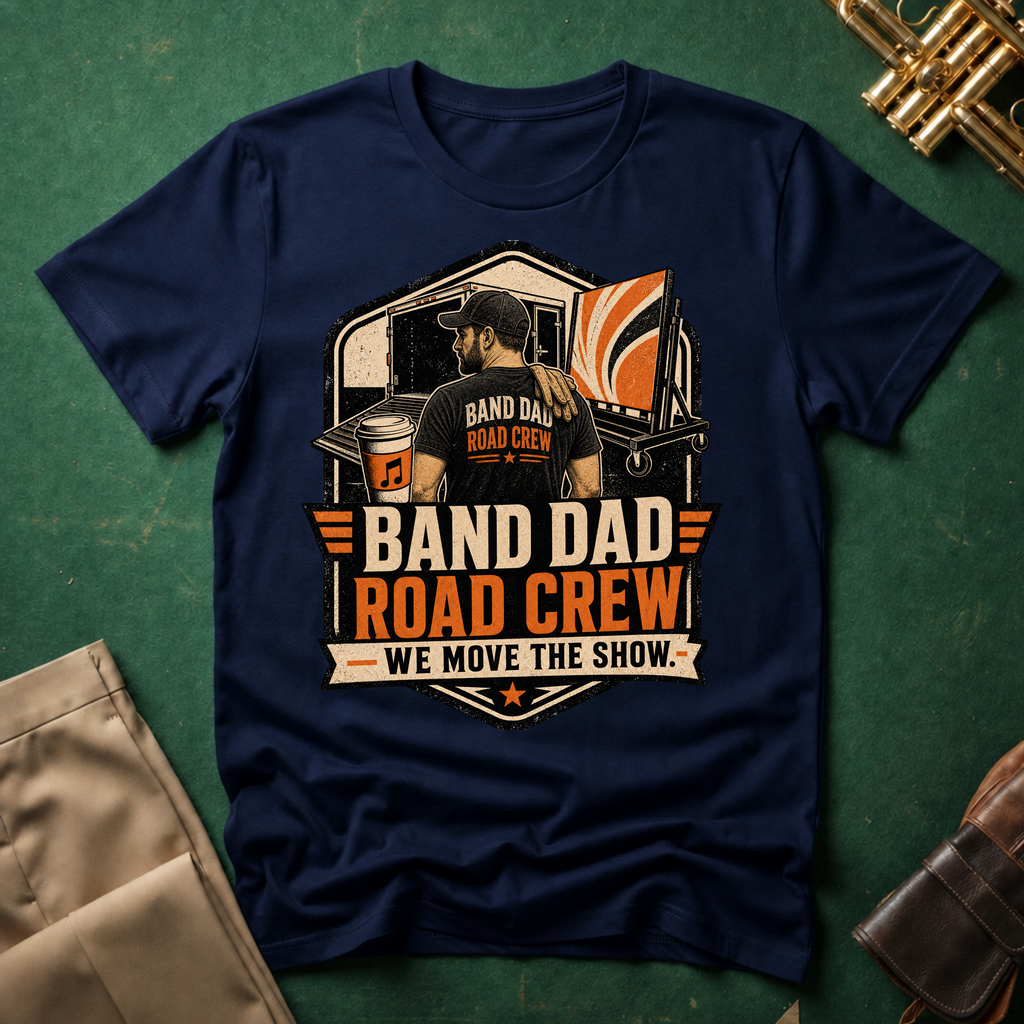 Band Dad Road Crew We Move the Show T-shirt