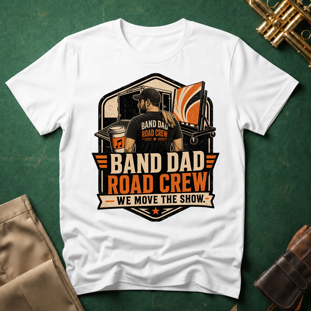 Band Dad Road Crew We Move the Show T-shirt