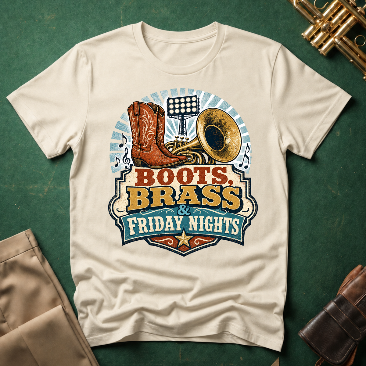 Boots Brass and Friday Nights T-shirt