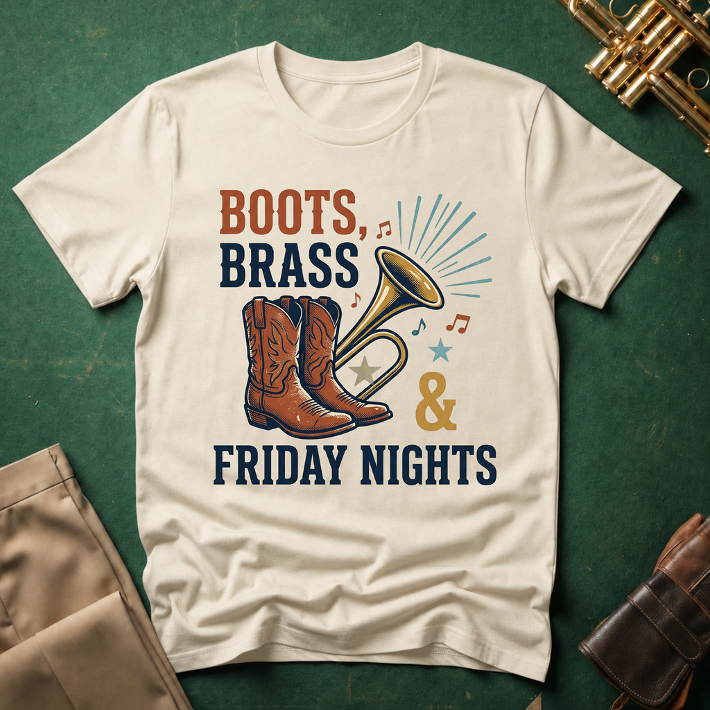 Boots Brass and Friday Nights T-shirt