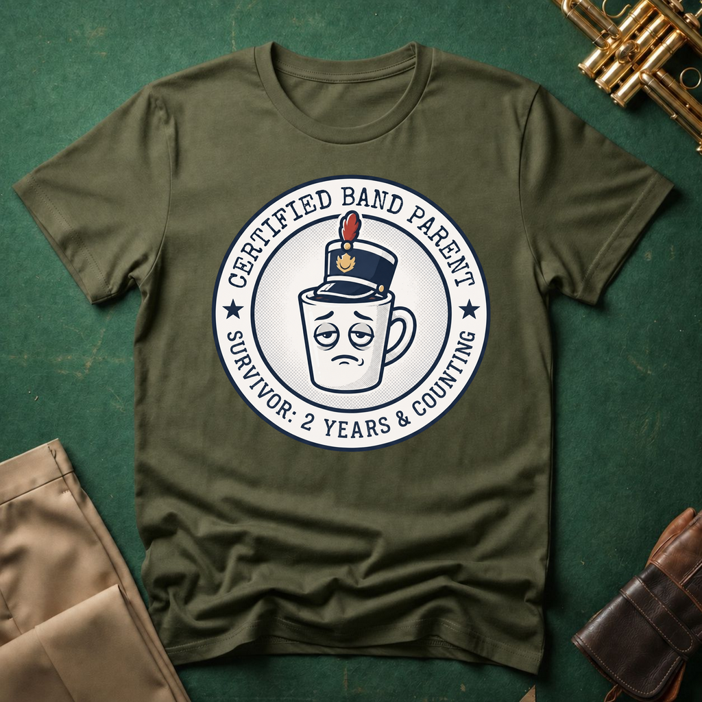 Certified Band Parent Survivor: 2 Years and Counting T-shirt