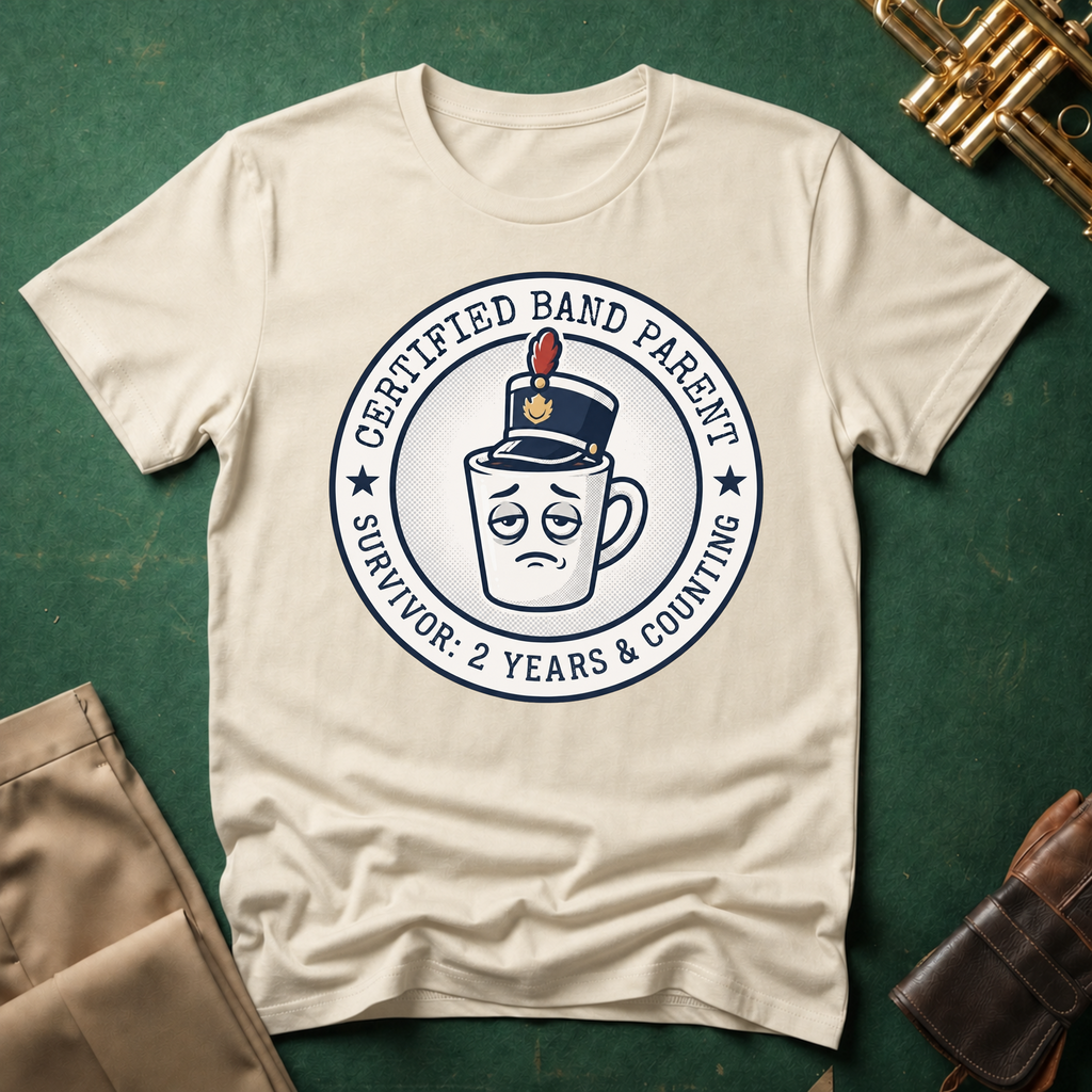 Certified Band Parent Survivor: 2 Years and Counting T-shirt