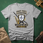 Fast Feet Clean Runs Woodwind Power T-shirt