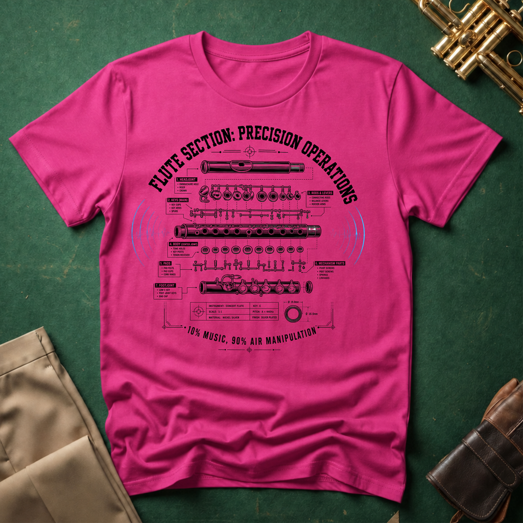 Flute Section Precision Operations T-shirt