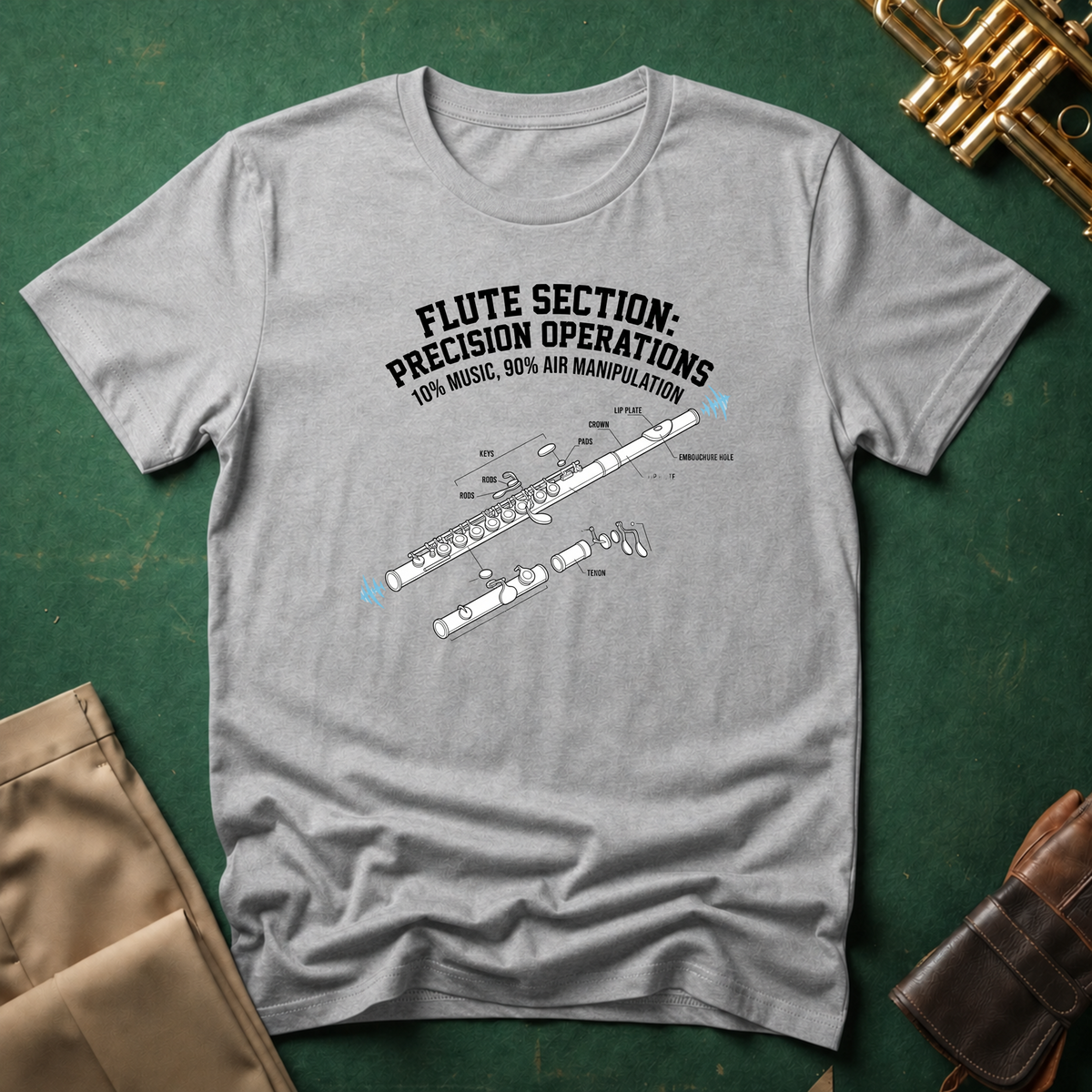 Flute Section Precision Operations T-shirt