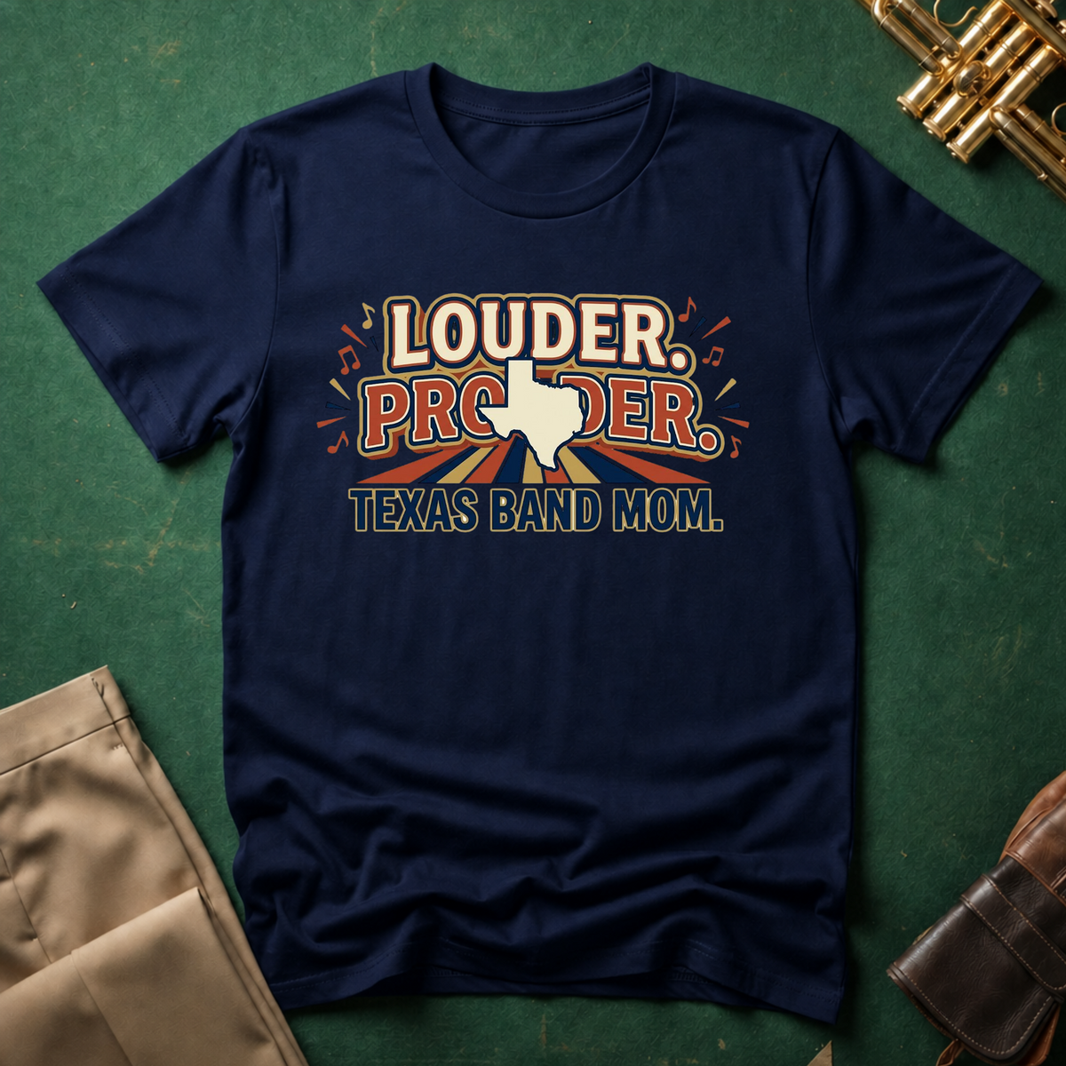 Louder. Prouder. Texas Band Mom T-shirt