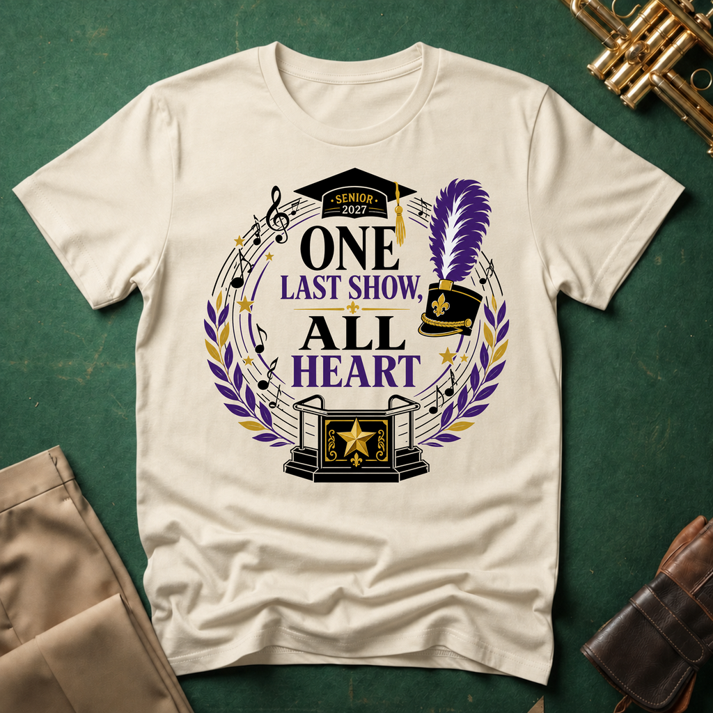 Senior 2027 One Last Show All Heart T-shirt