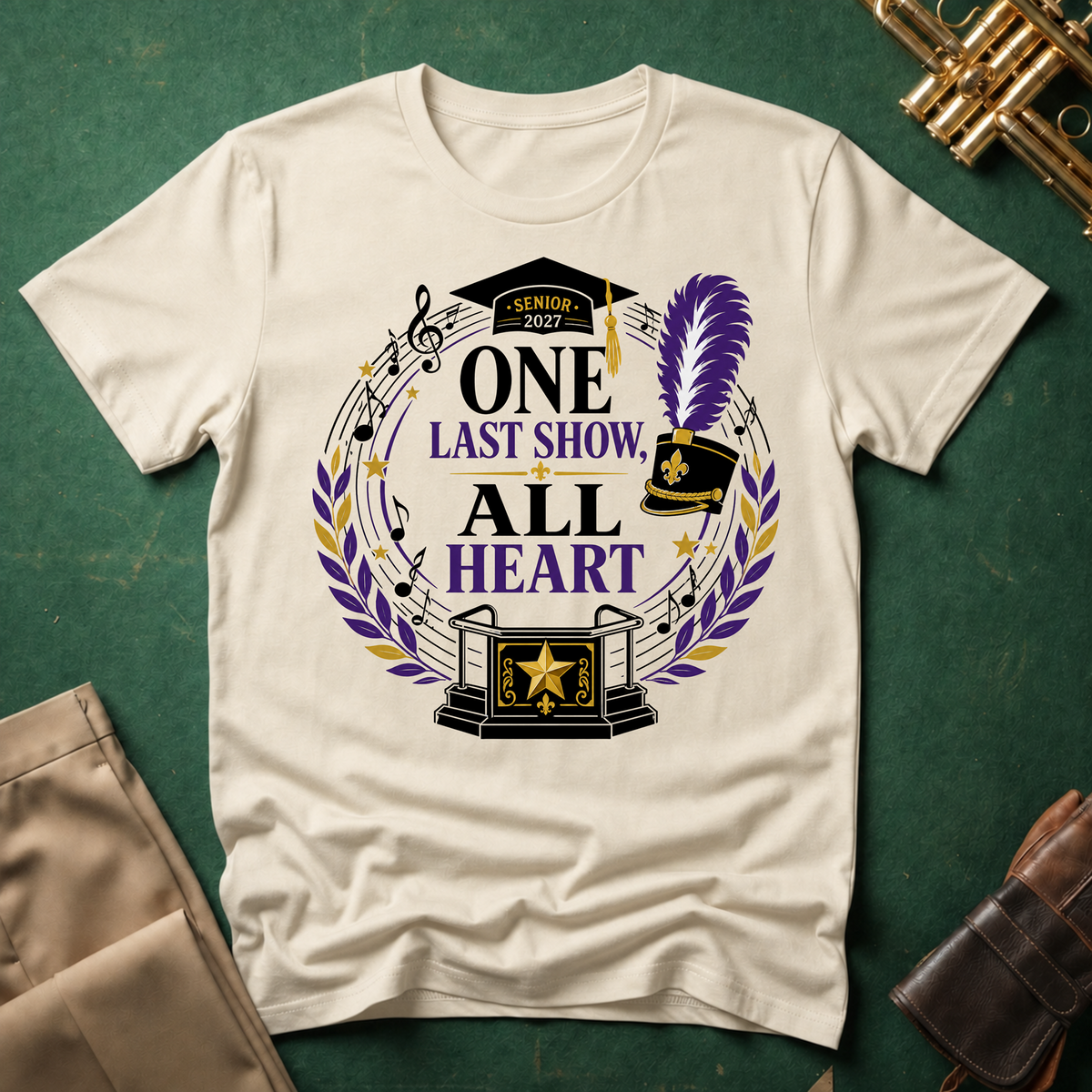 Senior 2027 One Last Show All Heart T-shirt