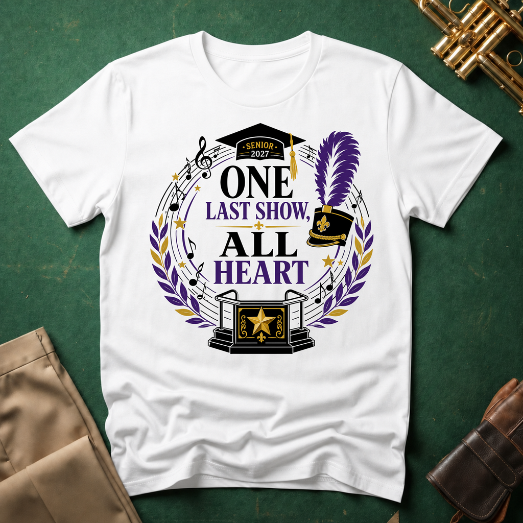 Senior 2027 One Last Show All Heart T-shirt