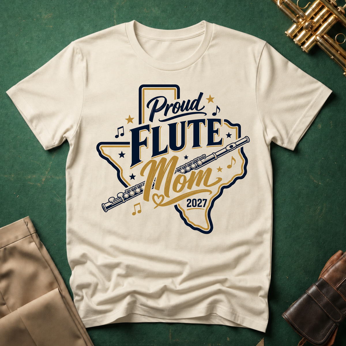 Proud Flute Mom T-shirt