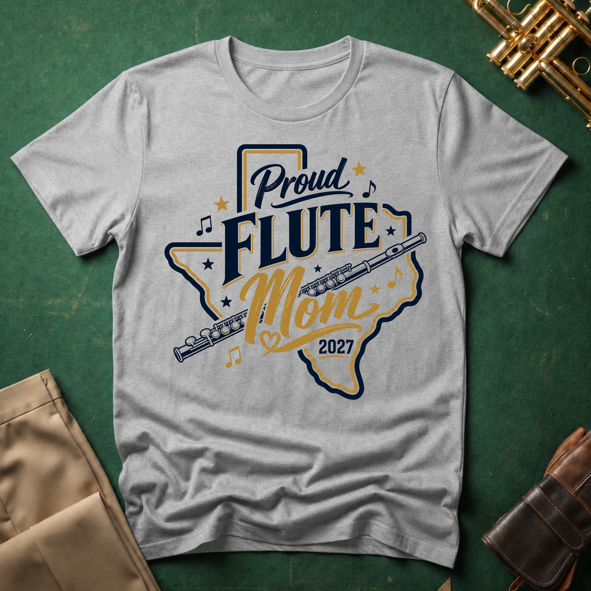 Proud Flute Mom T-shirt