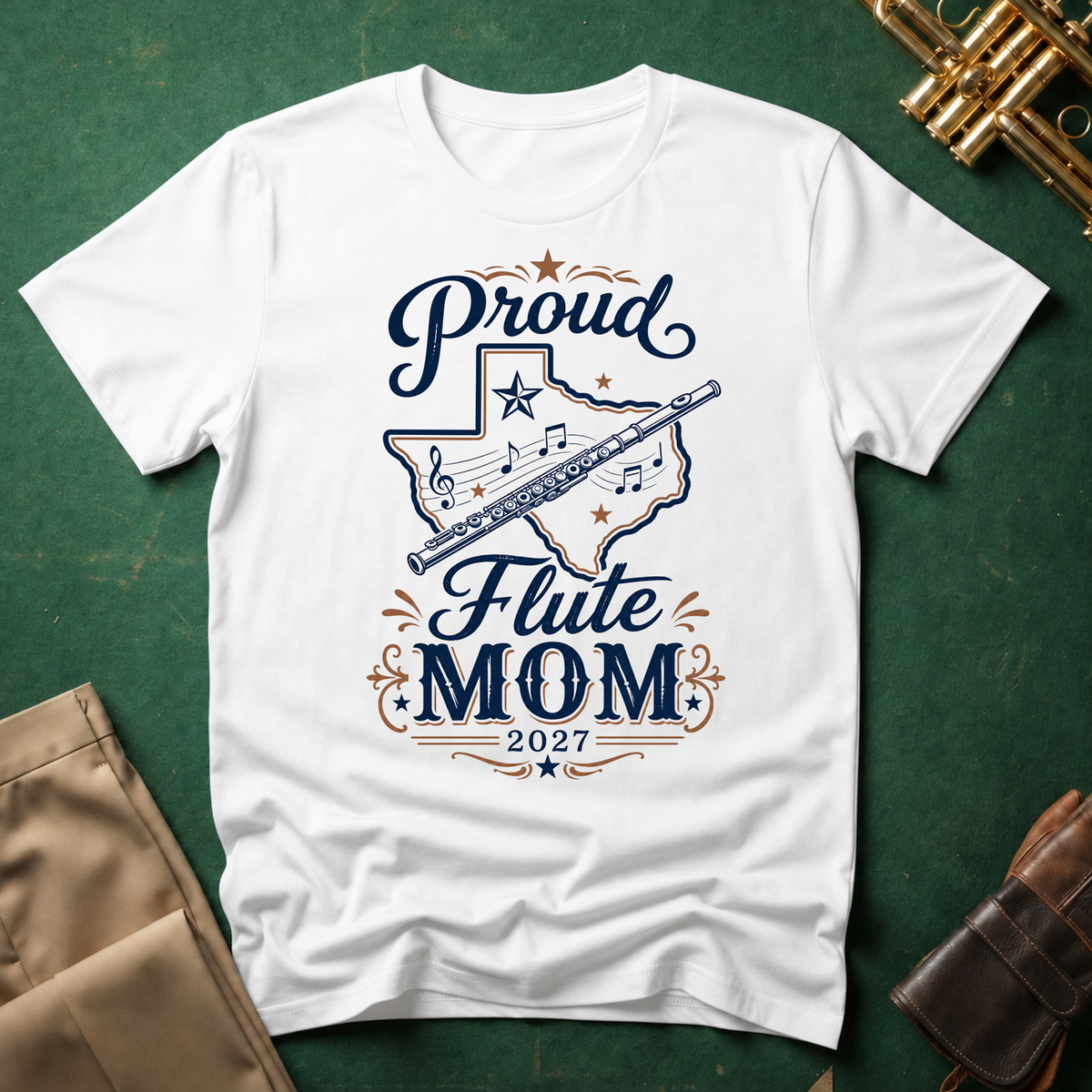 Proud Flute TX Mom 2027 T-shirt