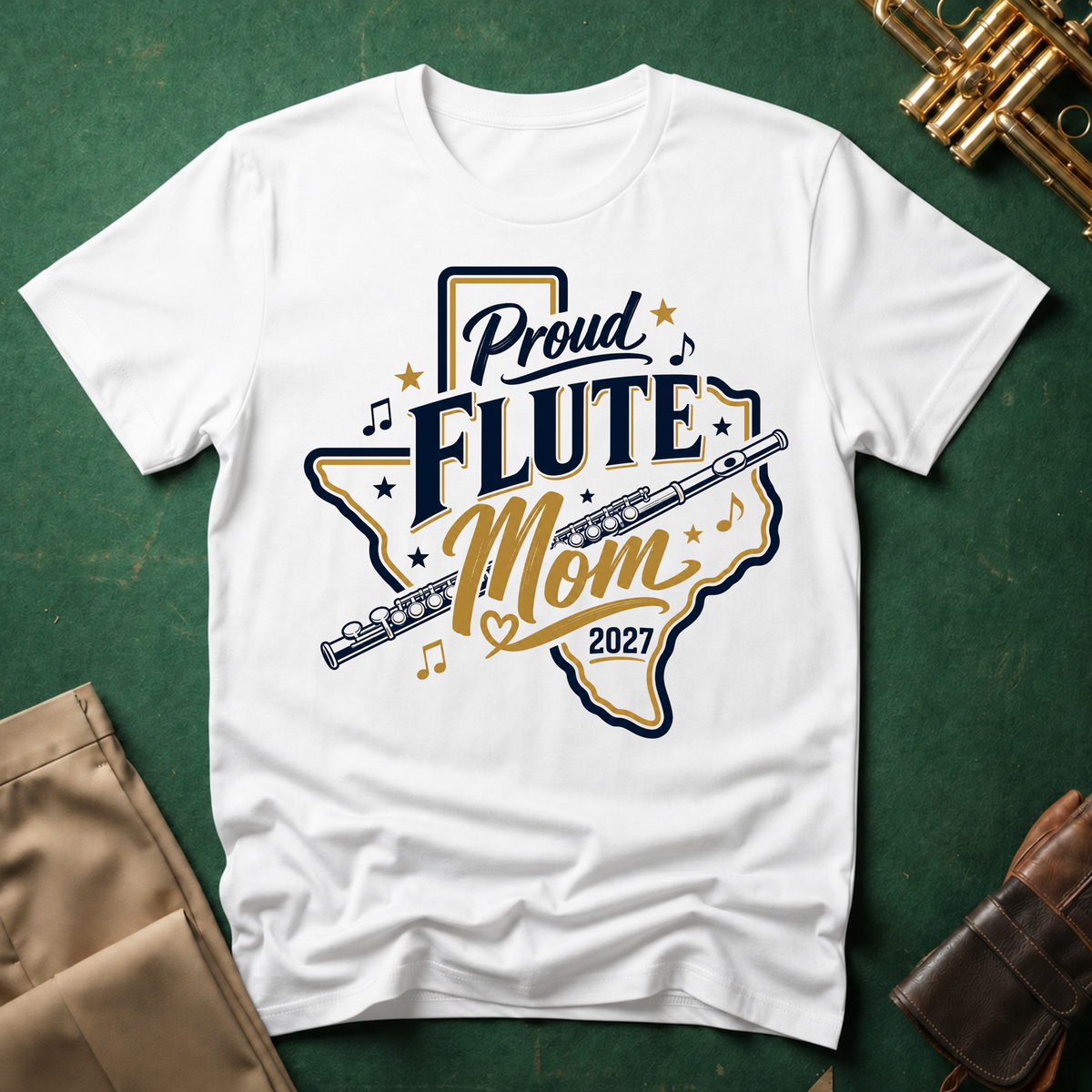 Proud Flute Mom T-shirt