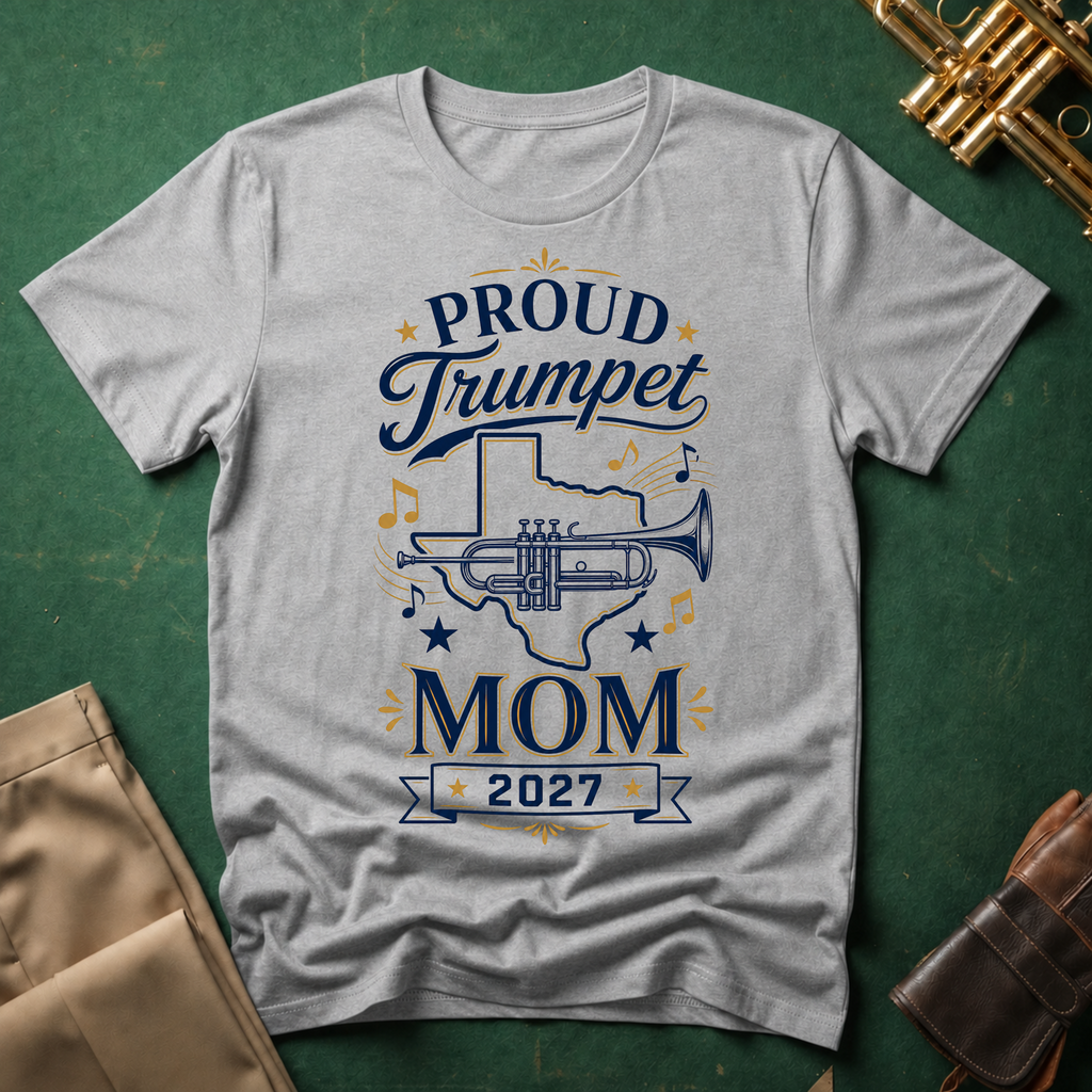 Proud Trumpet Mom 2027 TX T-shirt