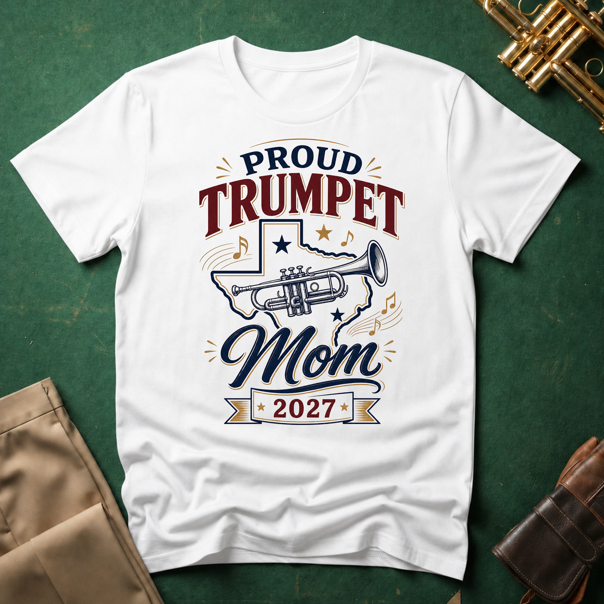 Proud Trumpet Mom 2027 T-shirt