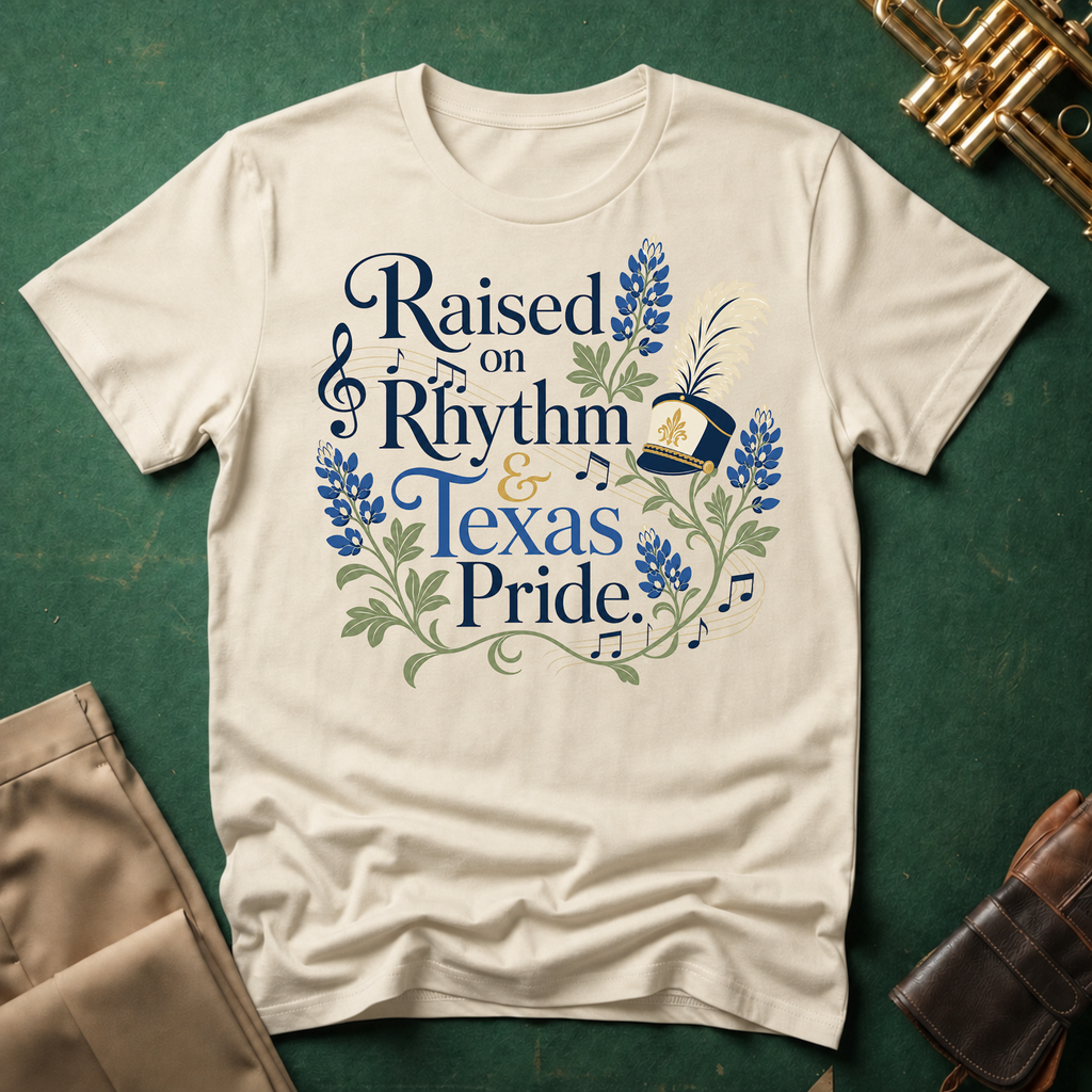 Raised on Rhythm and Texas Pride T-shirt