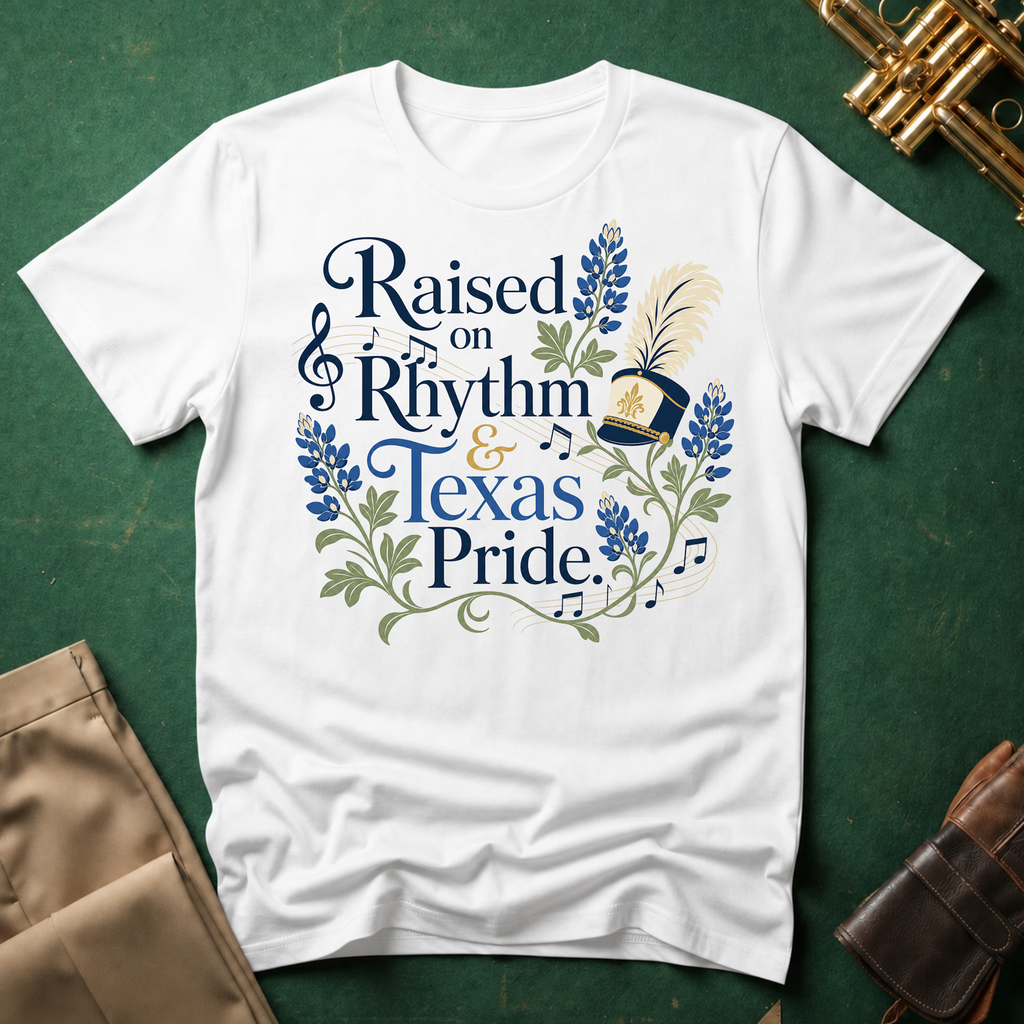 Raised on Rhythm and Texas Pride T-shirt