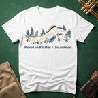 Raised on Rhythm and Texas Pride Bluebonnets T-shirt