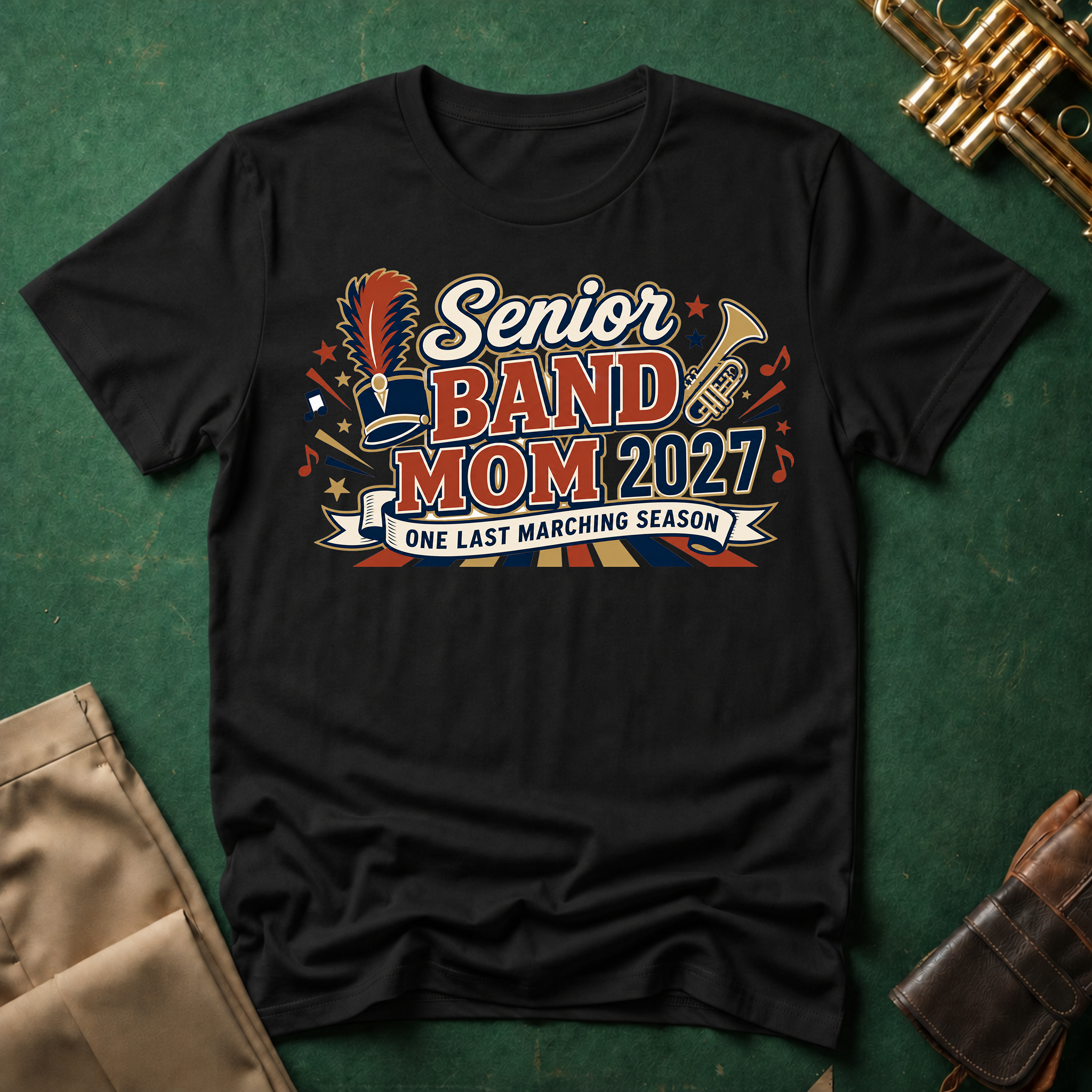 Senior Band Mom: 2027 T-shirt