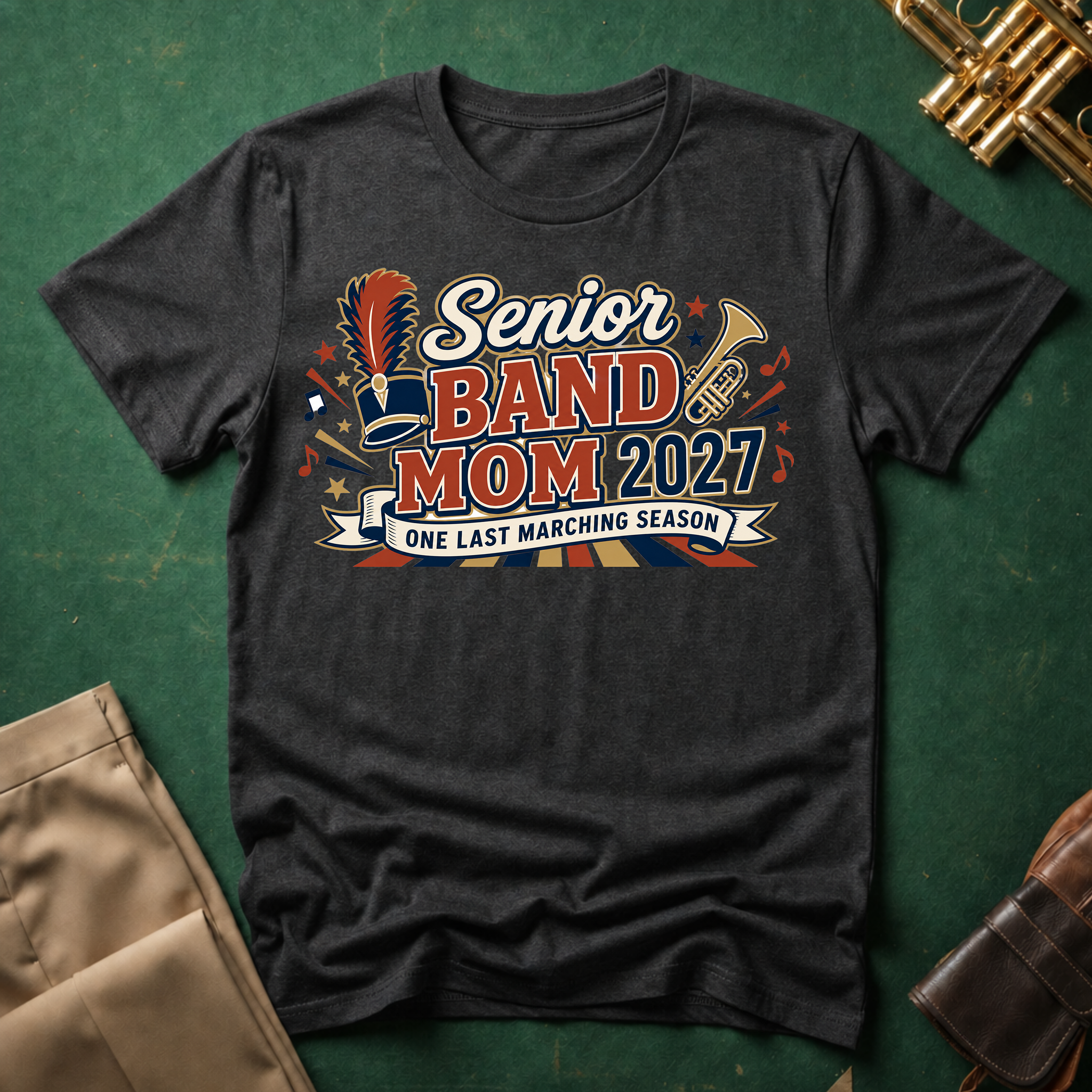 Senior Band Mom: 2027 T-shirt