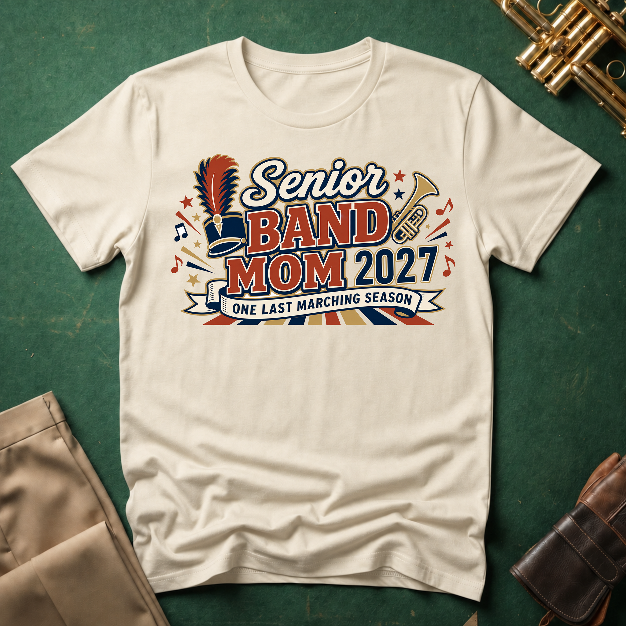 Senior Band Mom: 2027 T-shirt