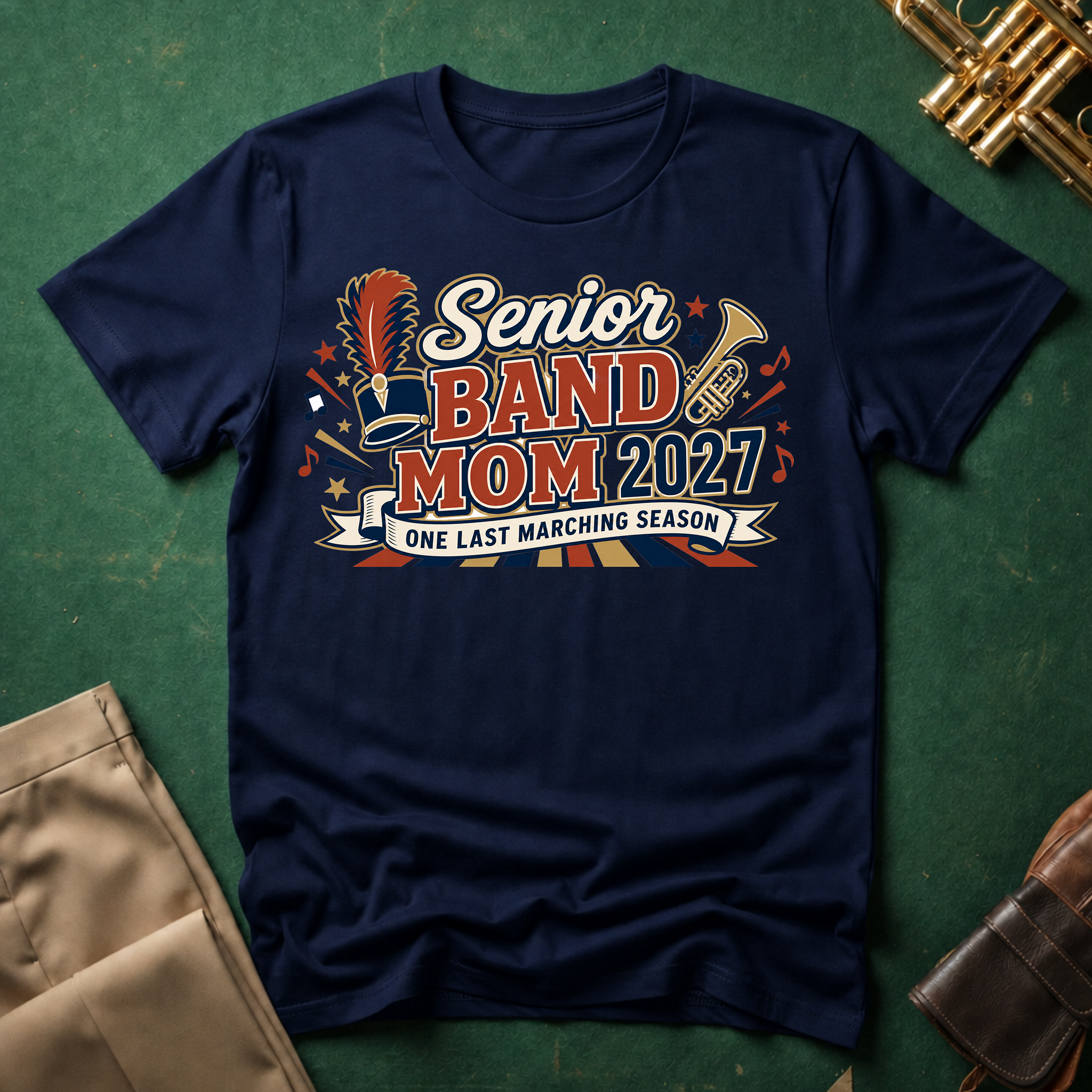 Senior Band Mom: 2027 T-shirt