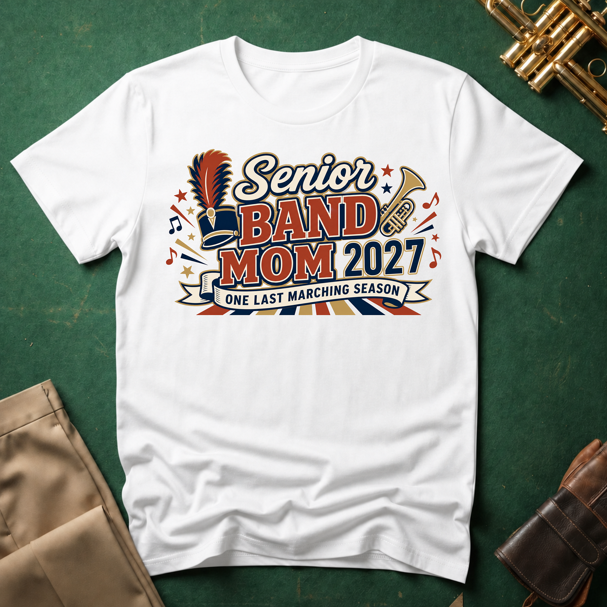 Senior Band Mom: 2027 T-shirt