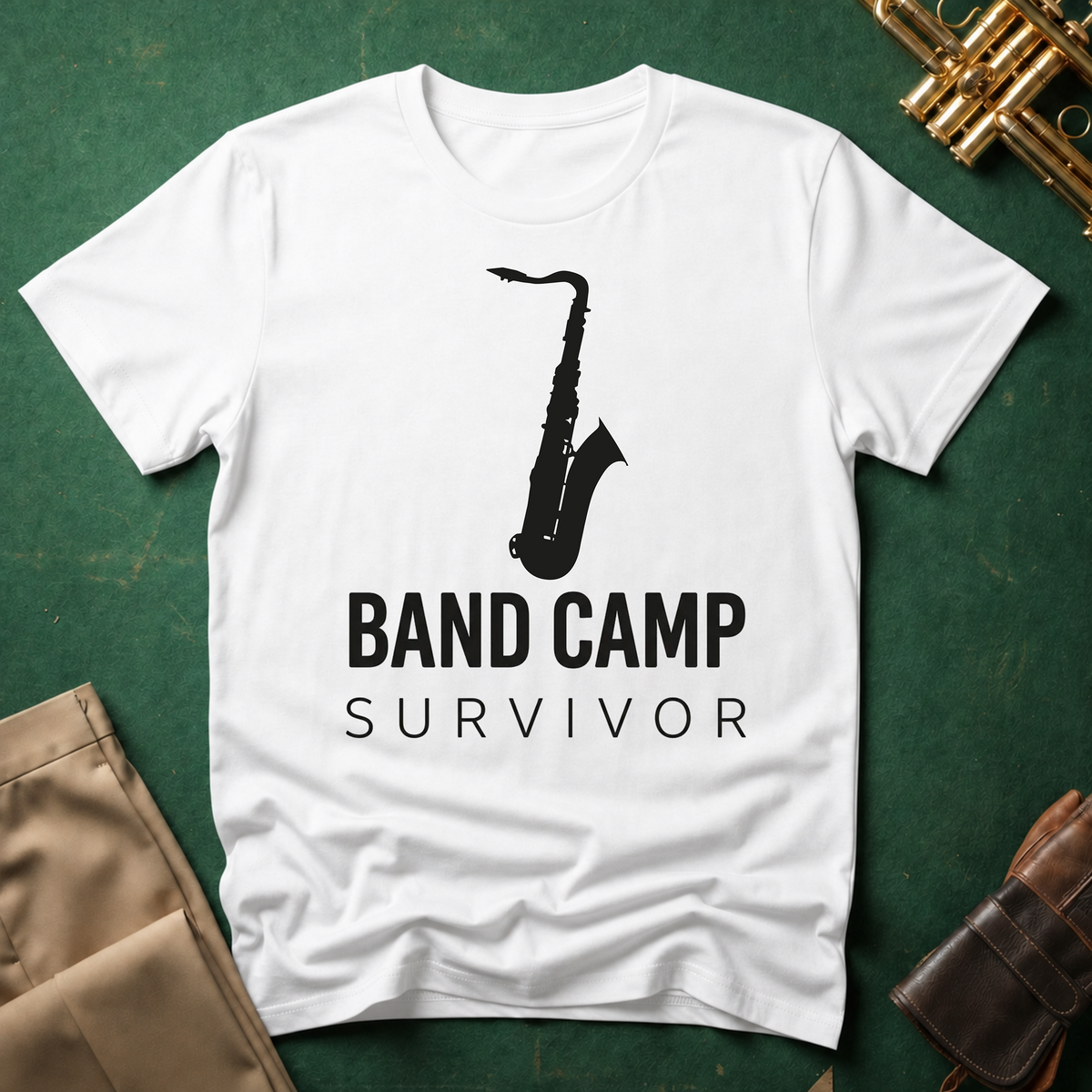 Band Camp Survivor Saxophone T-shirt