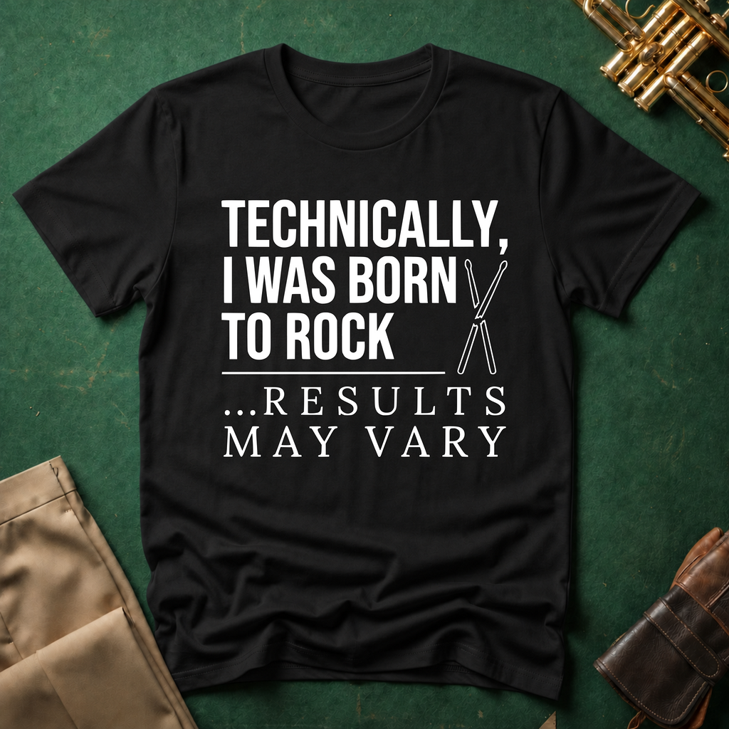 Technically I Was Born to Rock T-shirt
