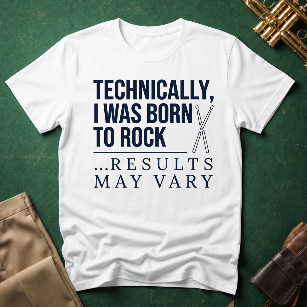 Technically I Was Born to Rock T-shirt