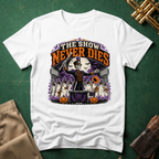 The Show Never Dies Skeleton Ghost Band T-shirt